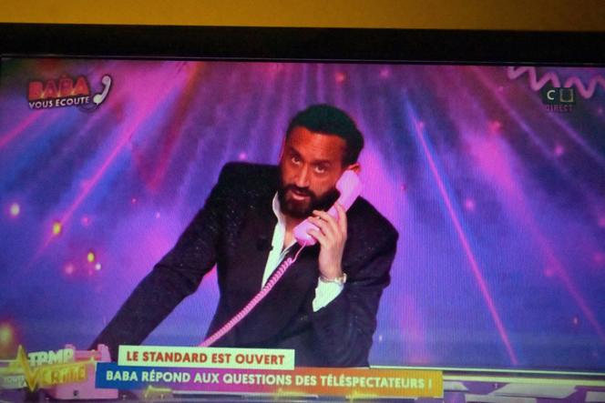 Cyril Hanouna lors de la dernière émission en direct de « TPMP » sur C8, le 27 février 2025.