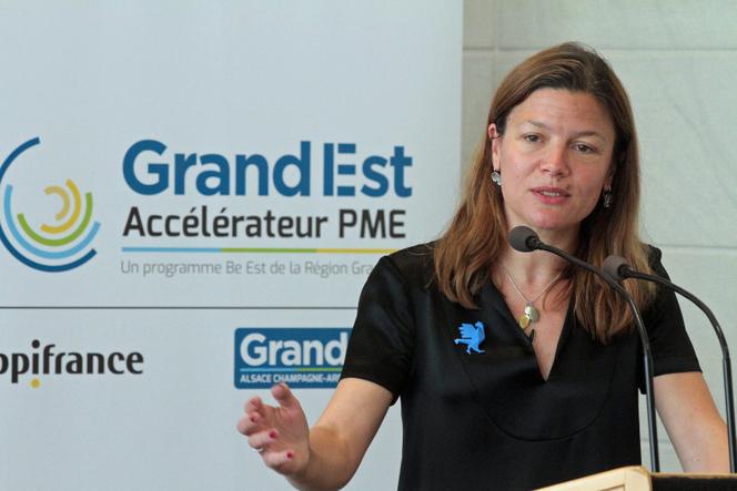 Fanny Letier, durante o lançamento do programa “Grand Est Sme Acelerator”, em 2018, no Strasbourg Region Hotel.