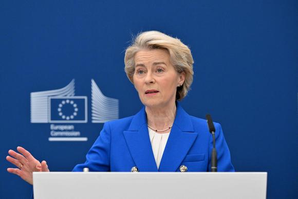 Ursula von der Leyen à Bruxelles, le 4 mars 2025.