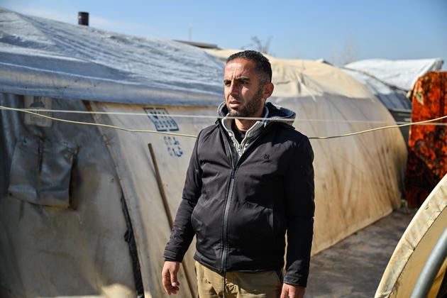 Mohammed Drimiss, moved to the Al-Andalous camp, in the governorate of Idlib (Syria), February 22, 2025.