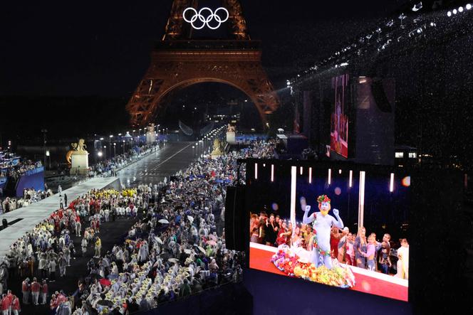 Lors de la cérémonie des Jeux olympiques, le 26 juillet 2024, à Paris. 