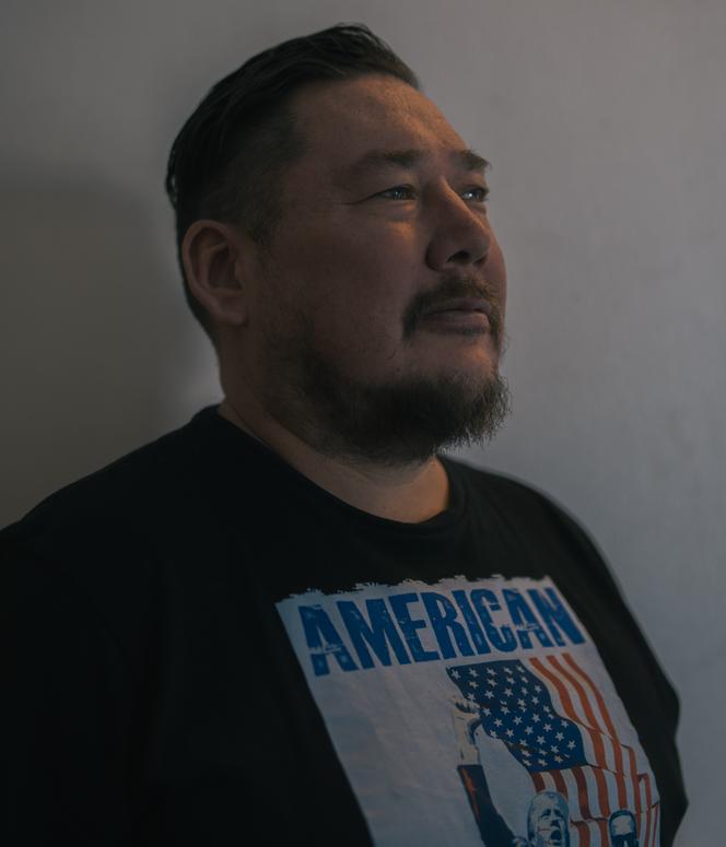 Jorgen Boassen, a Groenlander supporter of Trump, Nuuk on March 5, 2025.