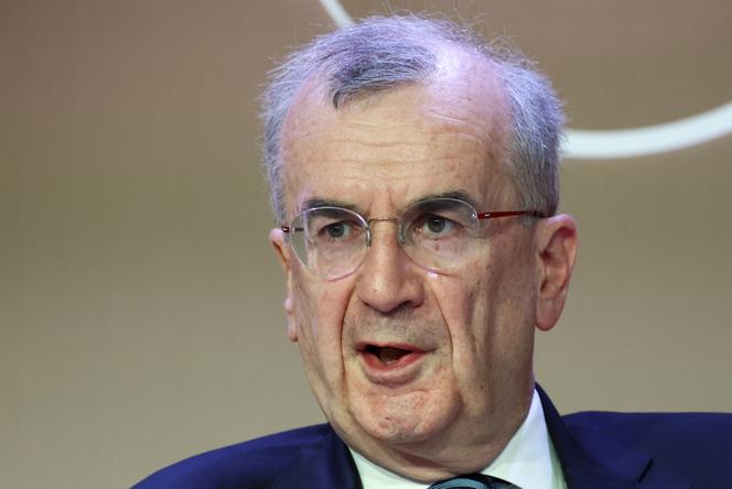 Le gouverneur de la Banque de France, François Villeroy de Galhau, au Forum économique mondial, à Davos, en Suisse, le 22 janvier 2025.