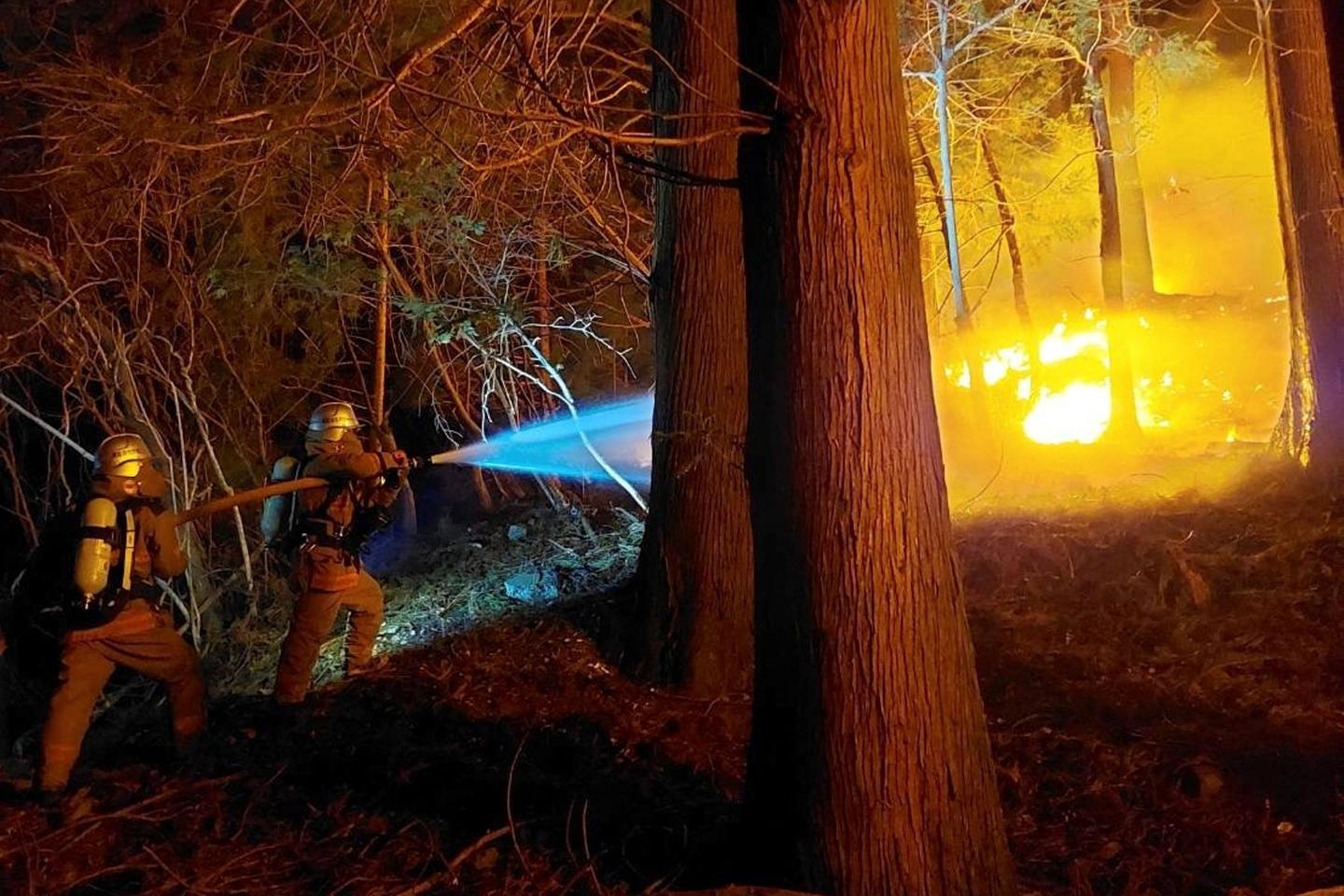 Northeastern Japan battles raging fires, 14 years after the March 2011 earthquake and tsunami
