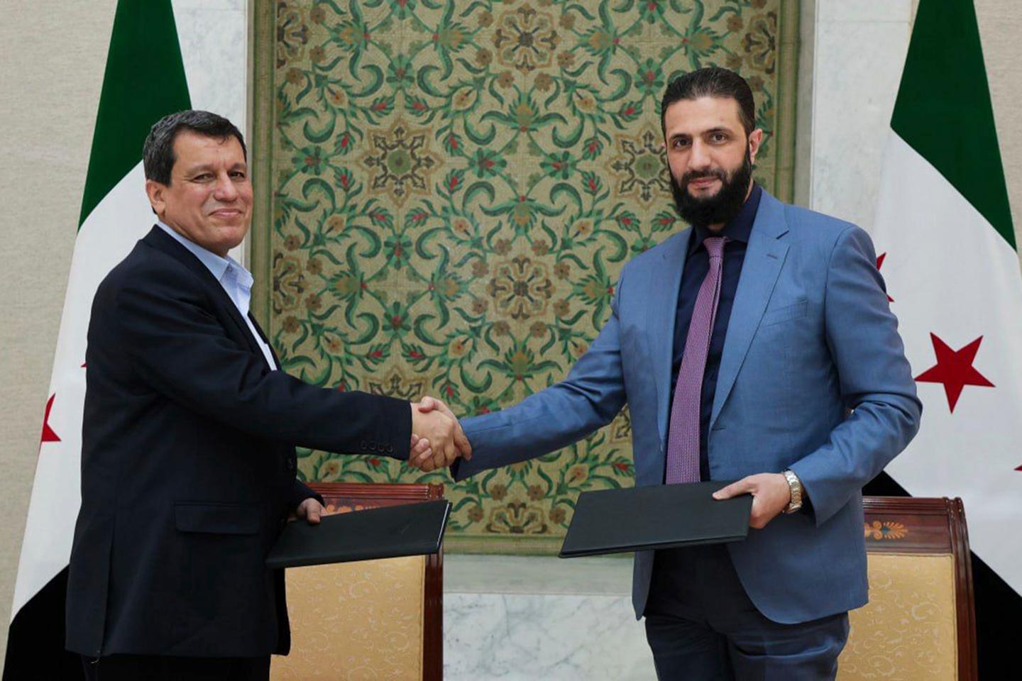 Syria's interim government and Kurdish authority sign historic deal, merging forces and ensuring Kurdish rights