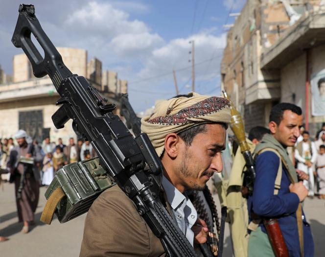 Des partisans des rebelles houthistes à Sanaa, le 11 mars 2025.