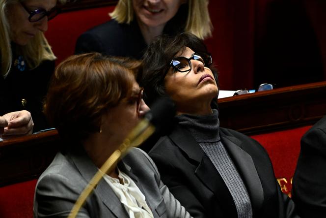 La ministre de la culture, Rachida Dati, lors d’une séance de questions au gouvernement, à l’Assemblée nationale, à Paris, le 11 mars 2025.