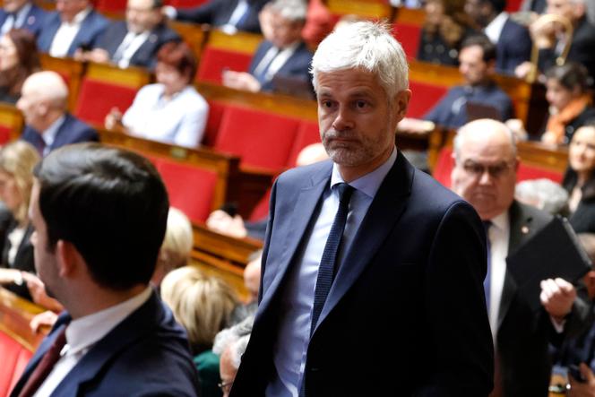 Laurent Wauquiez, president of the group of deputies Les Républicains, in the National Assembly, in Paris, on March 4, 2025.