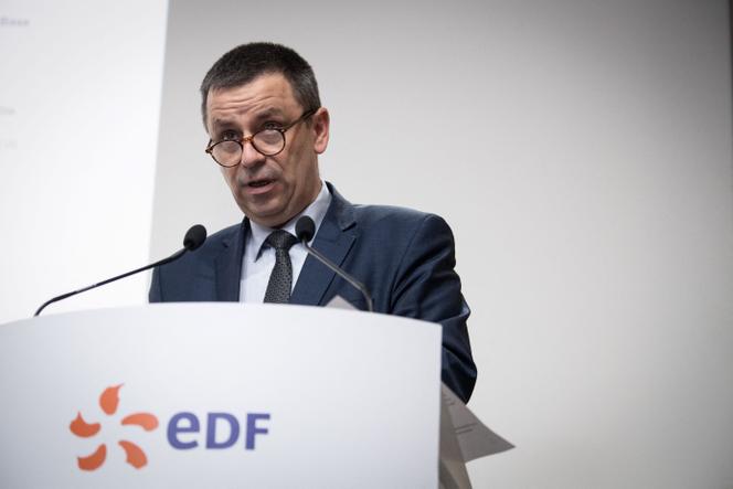 Luc Rémont, PDG d’EDF, à Paris, le 17 février 2023.
