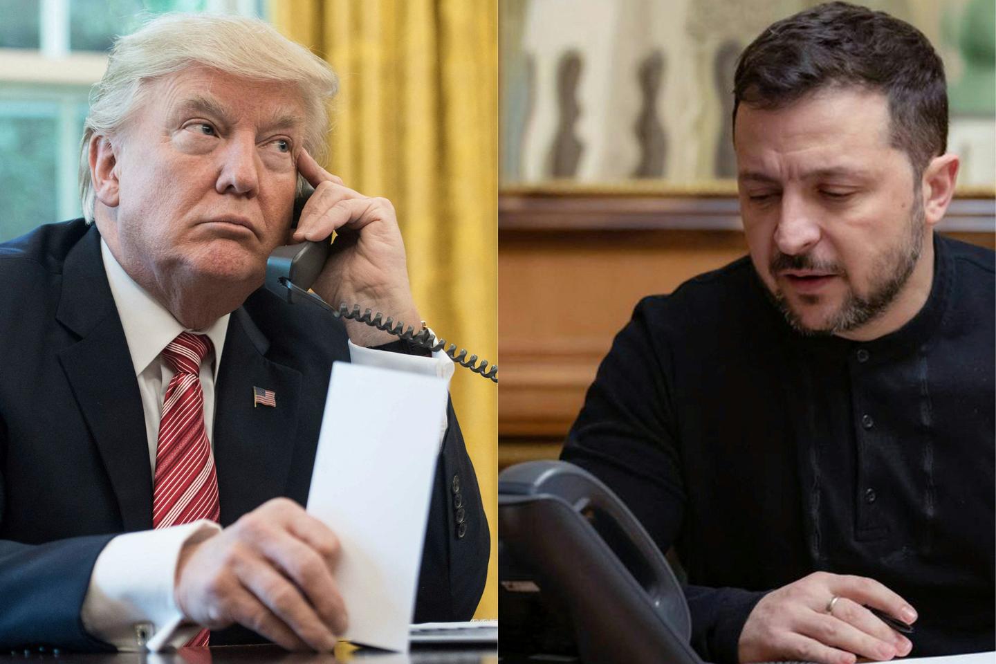 Trump says Ukraine truce bid 'on track' after Zelensky call