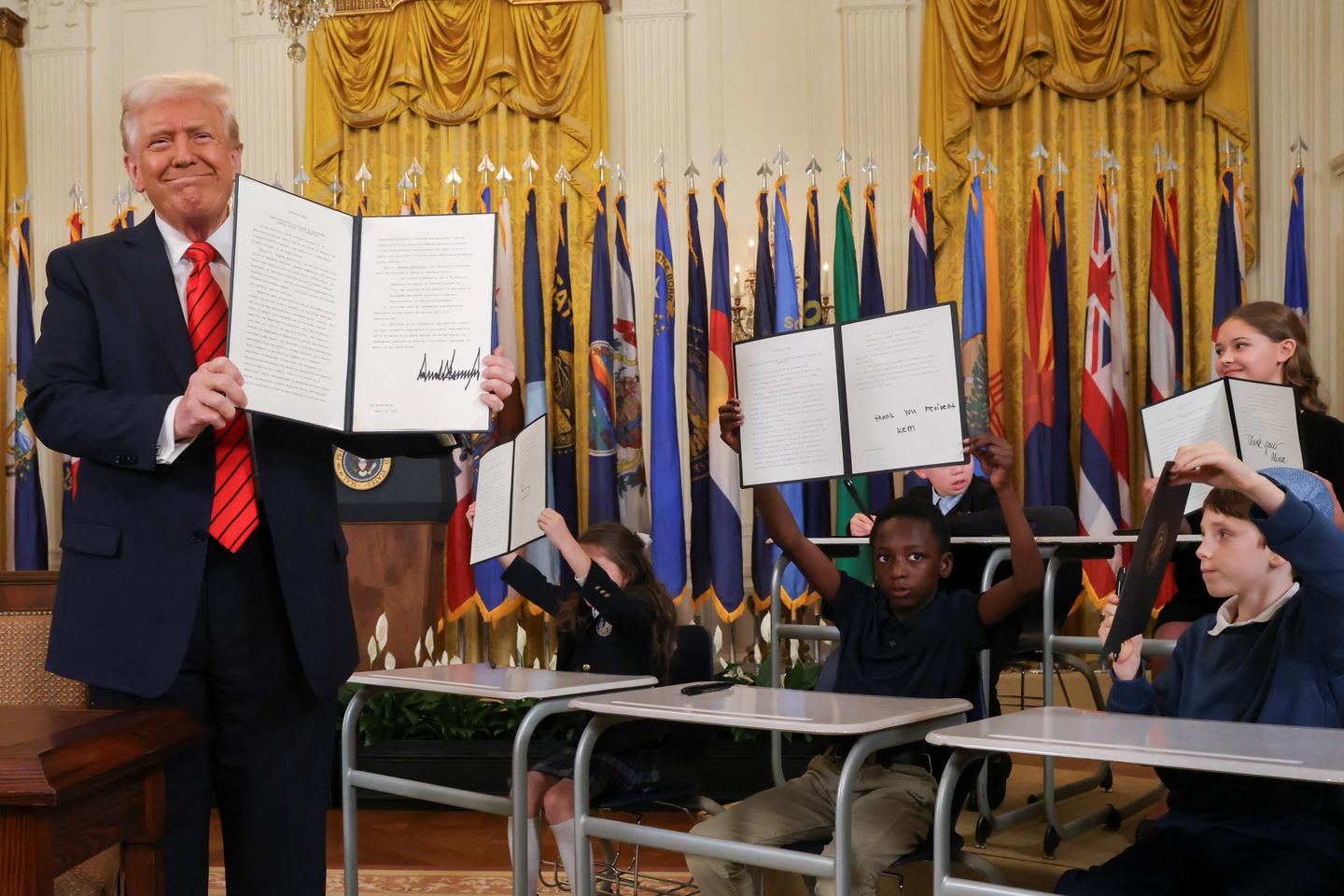 Trump orders a plan to dismantle the Education Department while keeping some core functions