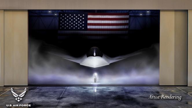 Une vue d’artiste du chasseur F-47, après que le président américain, Donald Trump, a attribué à Boeing le contrat de construction de l’avion de l’US Air Force, dans ce document publié le 21 mars 2025.