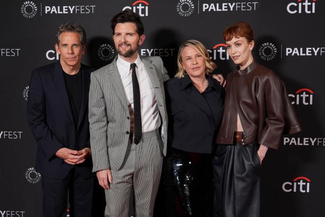 Ben Stiller, Adam Scott, Patricia Arquette et Britt Lower présentent la série « Severance » au Dolby Theatre à Los Angeles, le 21 mars 2025.
