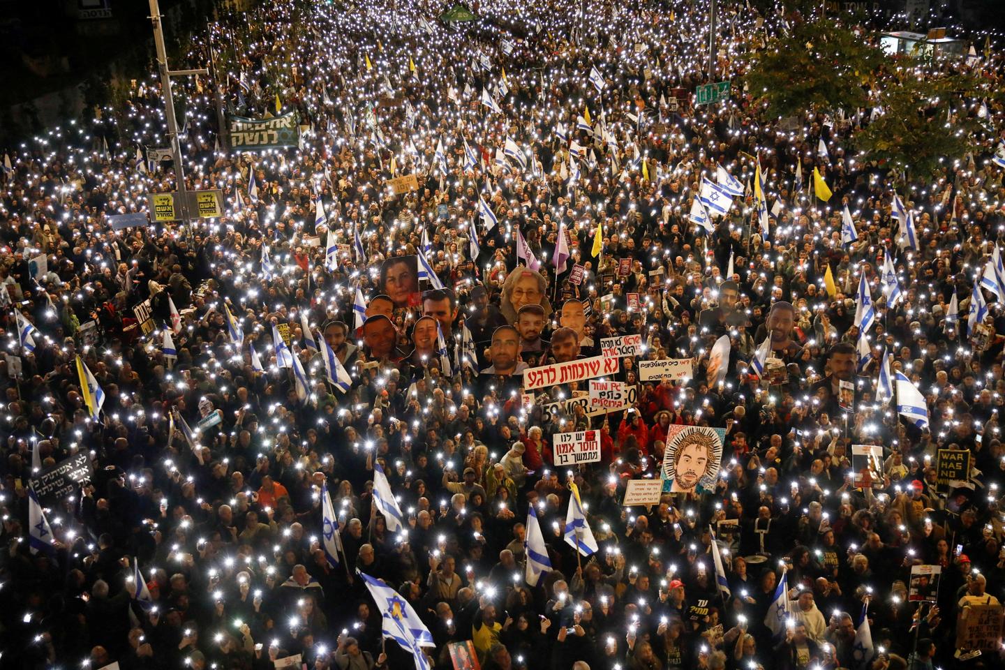 In Israel, opposition calls for general strike over security chief dismissal
