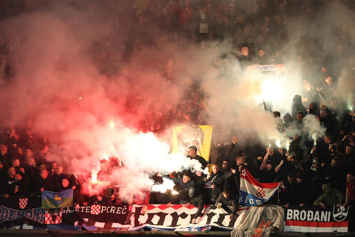 Seven people arrested for giving Nazi salutes during the French-Croatia match in Paris