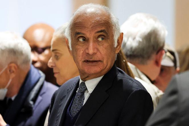 Wahib Nacer at the Paris judicial court, March 27, 2025.