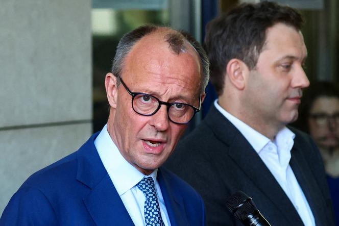 Le chef de file des conservateurs allemands, Friedrich Merz, le 28 mars à Berlin. 