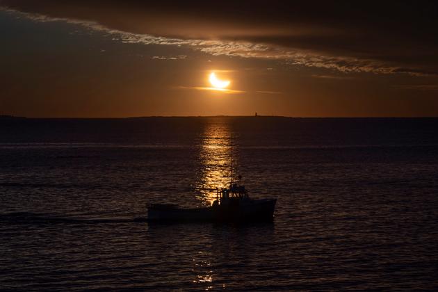L’éclipse solaire à Halifax (Canada), le 29 mars 2025.