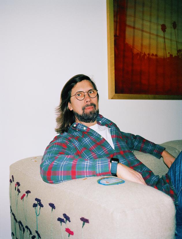 Pedro Winter dans les locaux d’Ed Banger, 10, rue Ramey, dans le 18ᵉ arrondissement de Paris, le 10 mars.