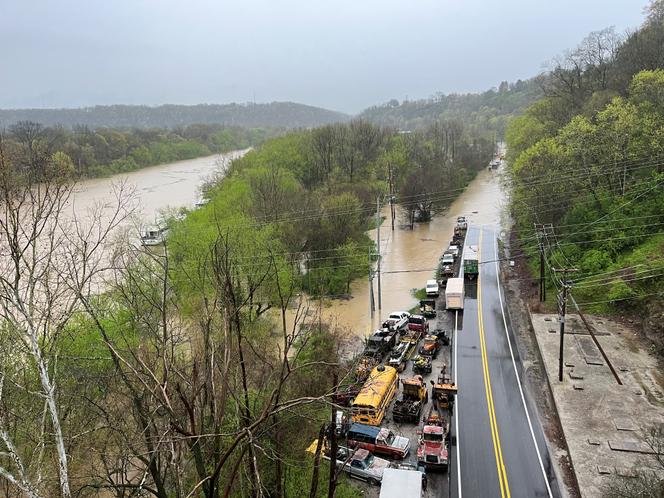 A Frankfort, dans le Kentucky, aux Etats-Unis, le 5 avril 2025 (image obtenue à partir des médias sociaux).