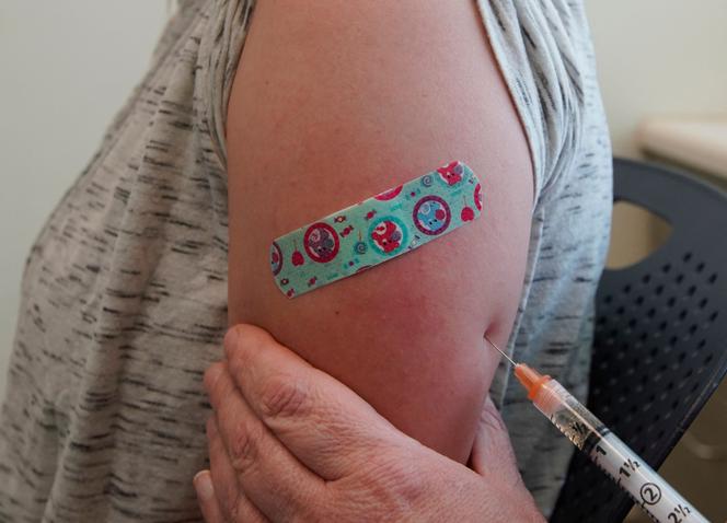 Une infirmière administre un vaccin, à Provo (Utah), aux Etats-Unis, le 29&nbsp;avril&nbsp;2019.