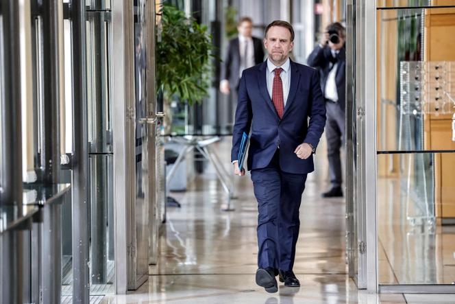 Marc Ferracci, ministre chargé de l’industrie et de l’énergie, à l’hôtel de Matignon, à Paris, le 8 avril 2025.