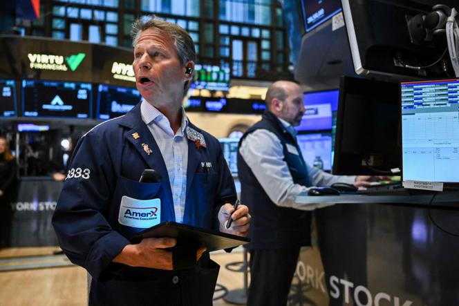 A la Bourse de New York, le 8 avril 2025.