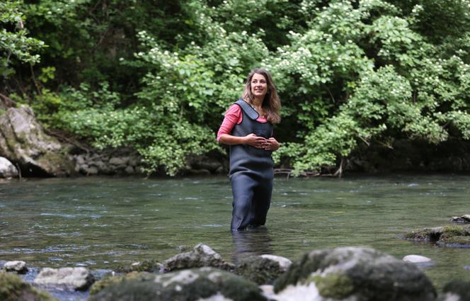 Charlène Descollonges, près d’Annecy, en 2023.
