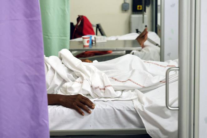 Au centre hospitalier Ouest Réunion, à Saint-Paul, sur l’île de La Réunion, le 10 avril 2025. 