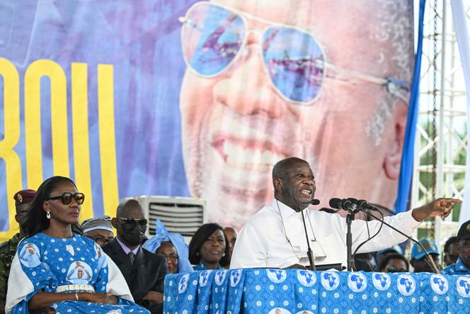 L’ancien président ivoirien Laurent Gbagbo, à Dabou, le 12 avril 2025.