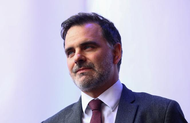 The Minister of Foreign Trade, Laurent Saint-Martin, during the 2025 Expo in Osaka (Japan), April 13, 2025.