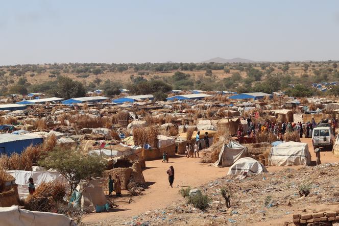 Vue du camp de réfugiés d’Ourang, à Adré (Tchad), où vivent des réfugiés ayant fui le conflit au Soudan, le 7 décembre 2023.