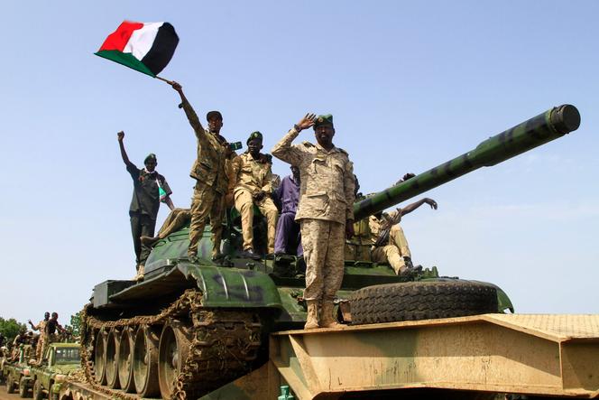 Des membres de l’armée soudanaise, le 14 août 2023, dans l’Etat de Gedaref, frontalier de l’Ethiopie.