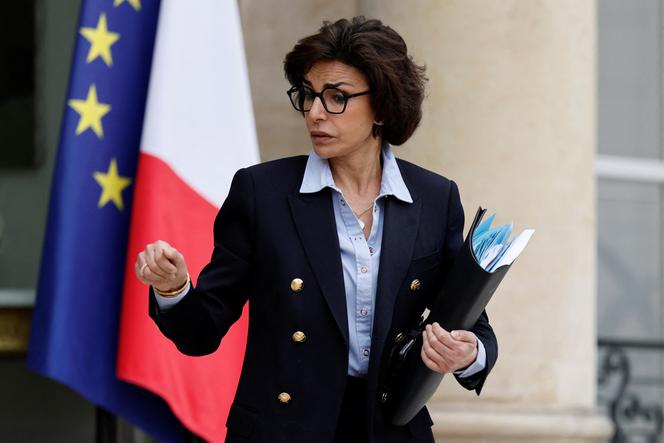 La ministre de la culture, Rachida Dati, à l’Elysée à Paris, le 16 avril 2025.