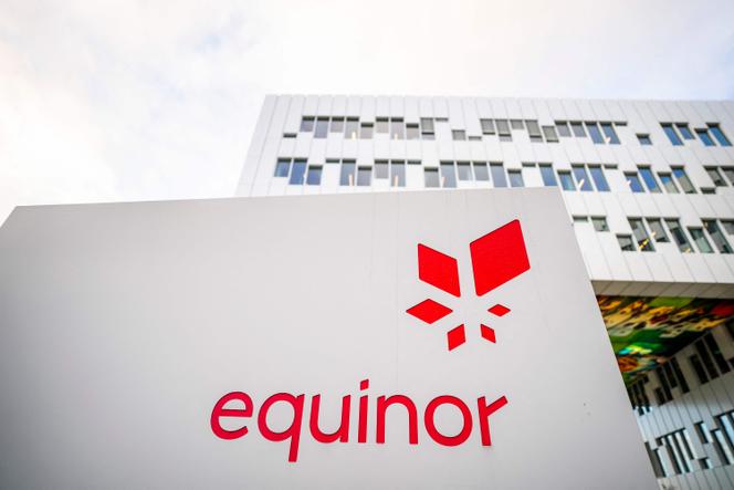 Devant les locaux de l’entreprise norvégienne Equinor, le 28 octobre 2020, à Fornebu, en Norvège.