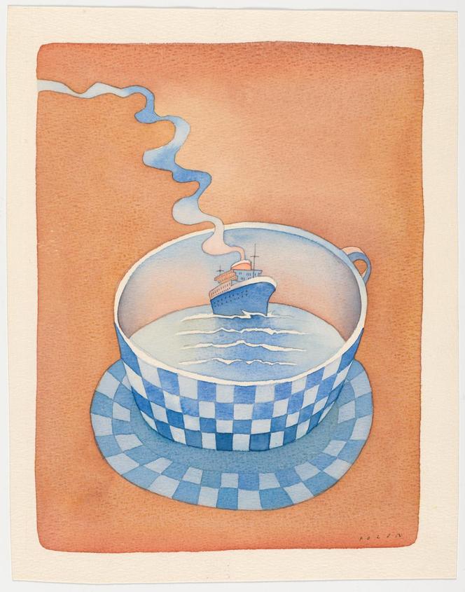 « Déjeuner du matin » (1979), Jean-Michel Folon.
