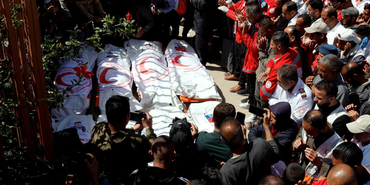 En direct, guerre à Gaza : l’armée israélienne conclut que ses soldats « n’ont pas tiré de manière aveugle » sur les secouristes tués en mars
