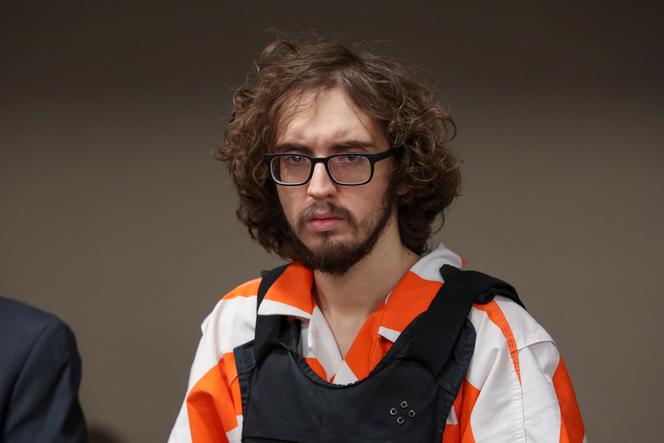L’auteur de la tuerie d’El Paso, Patrick Crusius, lors du verdict de son procès, le 21 avril 2025 à El Paso (Texas), aux Etats-Unis.