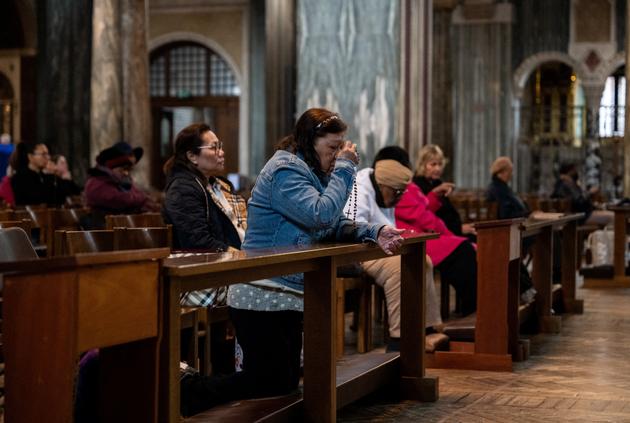 At Westminster Cathedral in London on April 21, 2025.