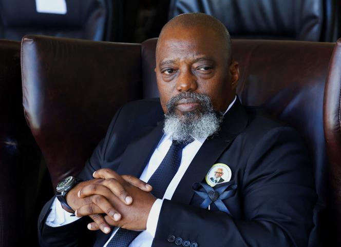 L’ancien président de la République démocratique du Congo, Joseph Kabila, assiste à une cérémonie à Windhoek, en Namibie, le 28 février 2025.