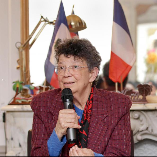 Gusti-Klara Gaillard-Pourchet, à l'ambassade de la République d'Haïti à Paris, le 9 avril 2025.