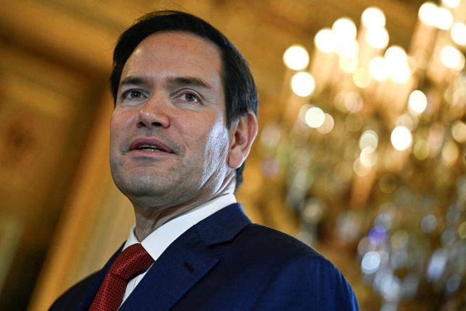 Le secrétaire d’Etat américain Marco Rubio, à Paris, le 17 avril 2025.