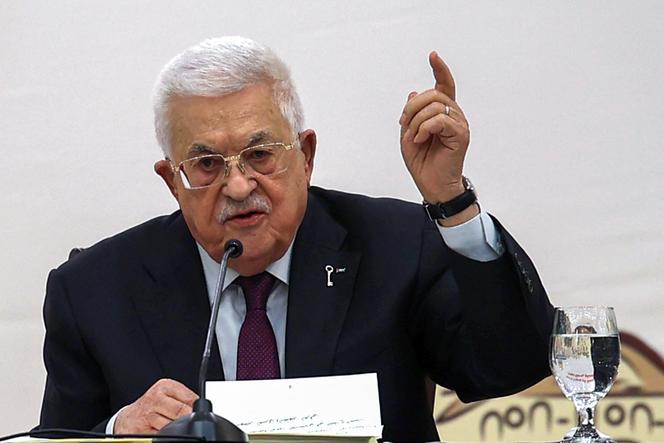 Le président palestinien, Mahmoud Abbas, à Ramallah le 23 avril 2025. 