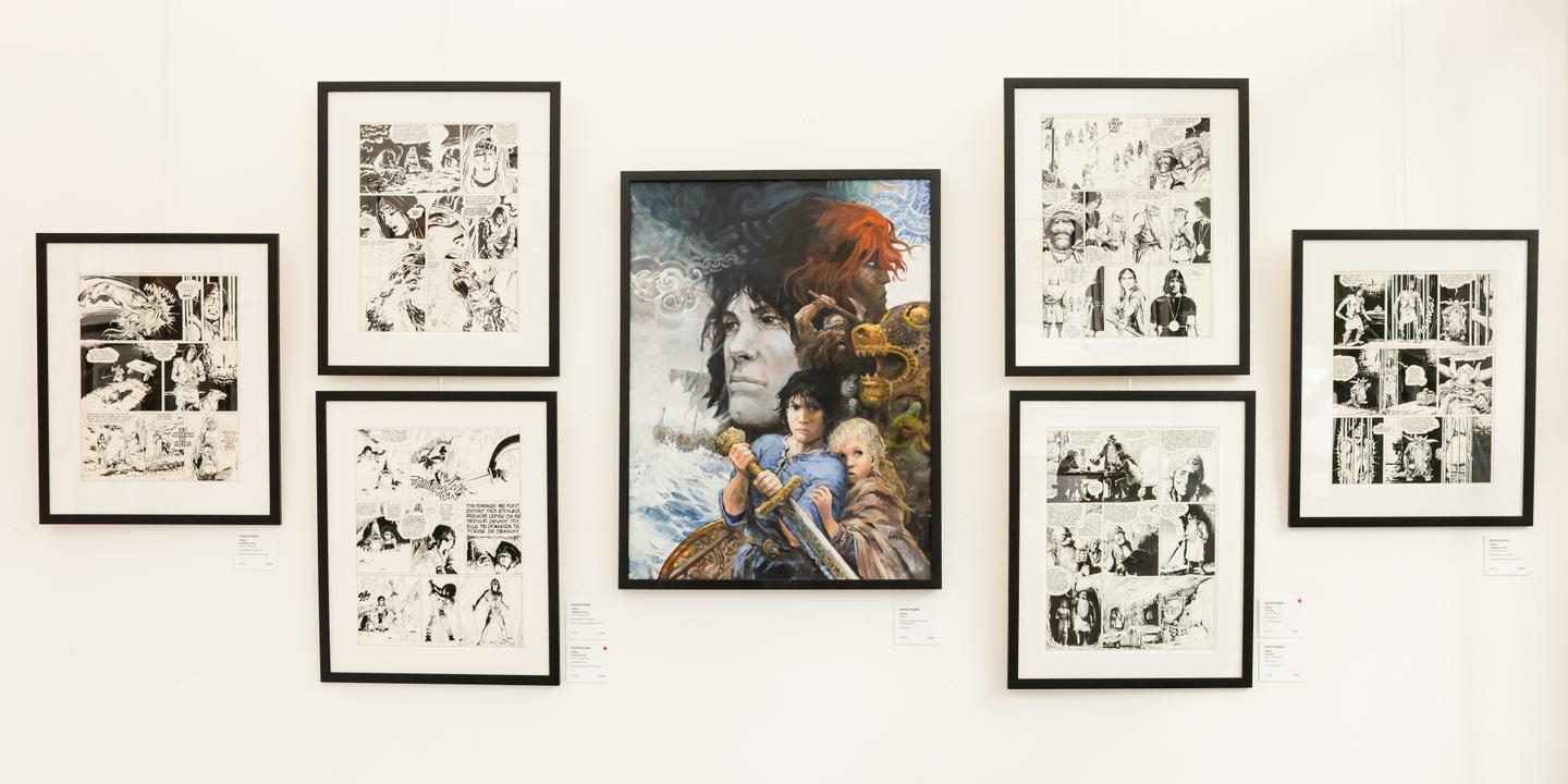 Grzegorz Rosinski, dessinateur de la série Thorgal , exposé dans la Galerie Daniel Maghen