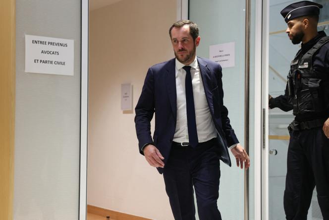 Le député européen Nicolas Bay, au tribunal de Paris, le 30 septembre 2024.