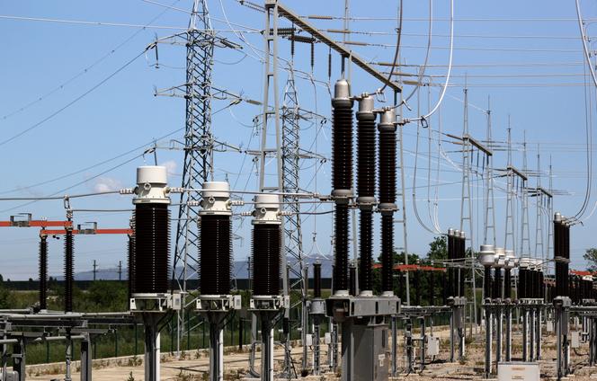 La sous-station électrique de Santa Llogaia connectée au réseau d’interconnexion entre la France et l’Espagne, près de Figueras, en Espagne, le 29 avril 2025.