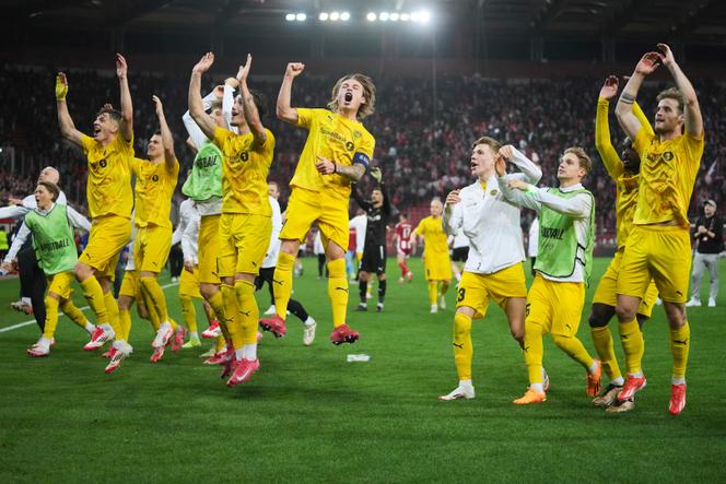 Les joueurs de Bodo Glimt, à Athènes, le 13 mars 2025.
