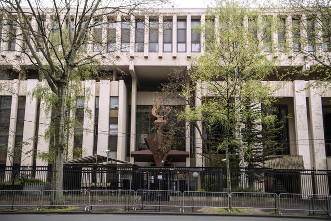 L’ambassade de Russie, à Paris, le 5 avril 2022.