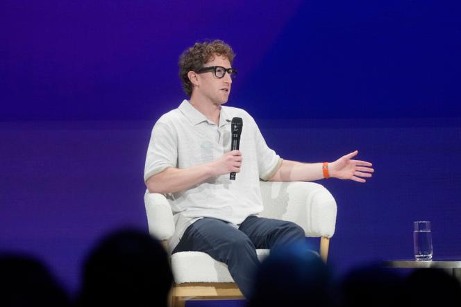 Mark Zuckerberg, à la conférence LlamaCon 2025, à Menlo Park (Californie), le 29 avril 2025.