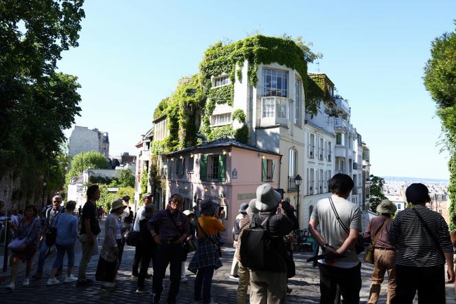 Sur la butte Montmartre, à Paris, le 30 avril 2025.